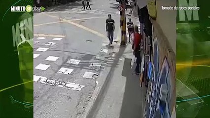 Inseguridad en Envigado Intento de robo a mano armada en la Carrera 40