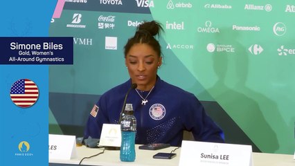 "I was stressing!" - Biles made to work for all-around gold