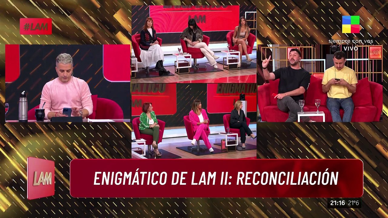  ENIGMÁTICO LAM: se reconciliaron MARINA CALABRÓ y ROLANDO BARBANO