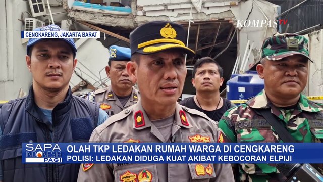 Puslabfor Lakukan Olah TKP Ledakan Rumah Cengkareng, Diduga Kuat Kebocoran Tabung Gas