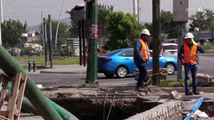 Un mes después, socavón sobre Adolf Horn presenta avances mínimos