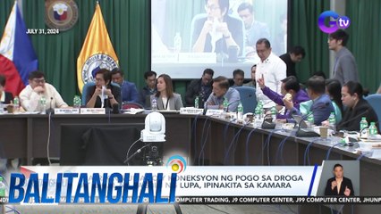 Matrix ng umano'y koneksyon ng POGO sa droga at ilegal na pagbili ng lupa, ipinakita sa kamara | Balitanghali