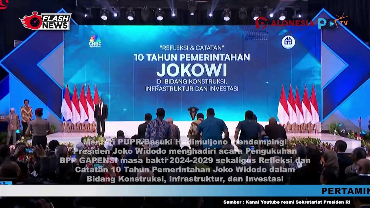Presiden Jokowi Hadiri Acara Refleksi 10 Tahun Pemerintahan Bidang Konstruksi dan Investasi