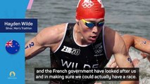 Triathlon runner-up Hayden Wilde happy with event safety after delay