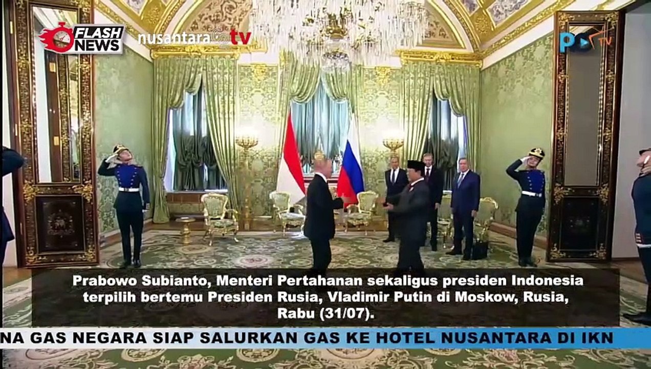 Prabowo Subianto dan Vladimir Putin Bahas Kerja Sama Strategis di Moskow