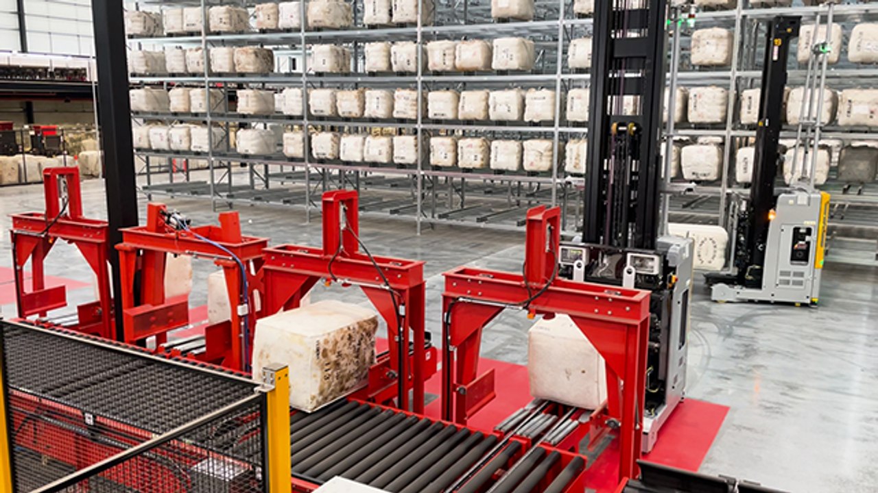 Melbourne's fully-automated wool handling centre