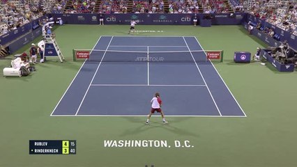 Washington - Rinderknech stoppé par Rublev