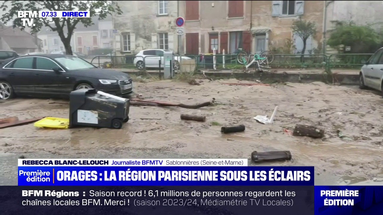 "Il y avait des torrents de boue (...) la route est rentrée par la fenêtre": en Seine-et-Marne, après les orages, l'heure est à la constatation des dégâts