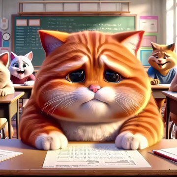 Auburn Cat in school exam's | AI cat story | cute cat videos | funny cat videos | #shorts #cat #cute #kitten #animal #animals #nacats010