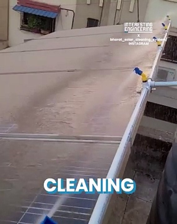 Automatic solar panel cleaning system #shorts #shortvideo #video #virals #videovira #innovationhub