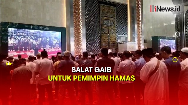Beri Penghormatan ke Pemimpin Hamas Ismail Haniyeh, Ratusan Jemaah Ikuti Salat Gaib di Masjid Istiqlal