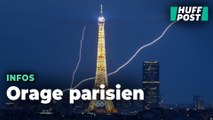 Éclairs impressionnants et pluies diluviennes : un gros orage a frappé Paris ce jeudi soir