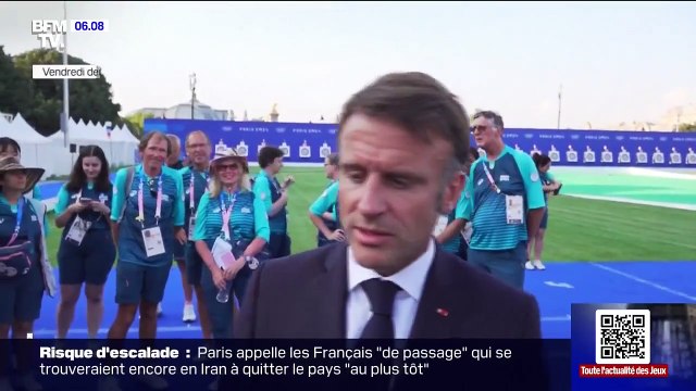 JO - Emmanuel Macron revient sur la polémique de la cérémonie d'ouverture : Les Français et le monde ont été très fiers de cette cérémonie. Cette audace a fait du bien à beaucoup de gens