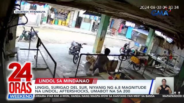 Lingig, Surigao del Sur, niyanig ng 6.8 magnitude na lindol; Aftershocks, umabot na sa 200 | 24 Oras Weekend