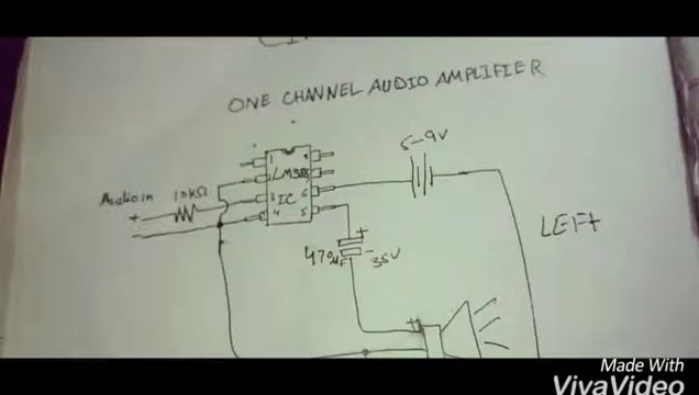Simple amplifier circuit diagram