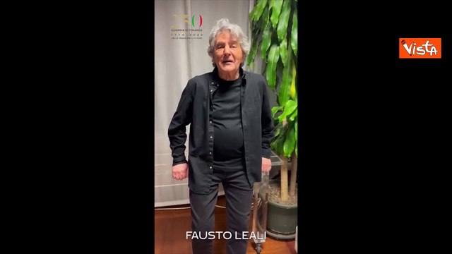 250 anni della Guardia di Finanza, gli auguri di Fausto Leali alle Fiamme Gialle