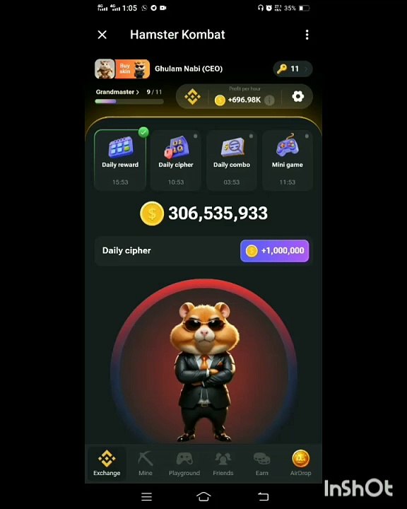 cipher hamster Kombat today | cipher code | cipher code 3 august