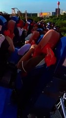 यानक रोमांचकारी सवारी Terrifyingly Thrilling: The Ultimate Roller Coaster Ride #short #viral