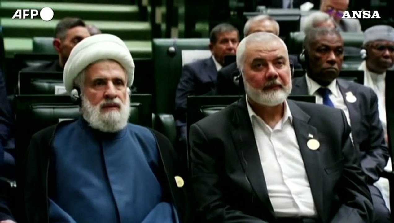 Iran , l'ultima apparizione del capo di Hamas