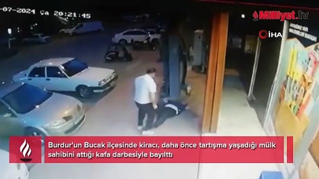 Yer: Burdur! Kiracıdan ev sahibine bayıltan kafa