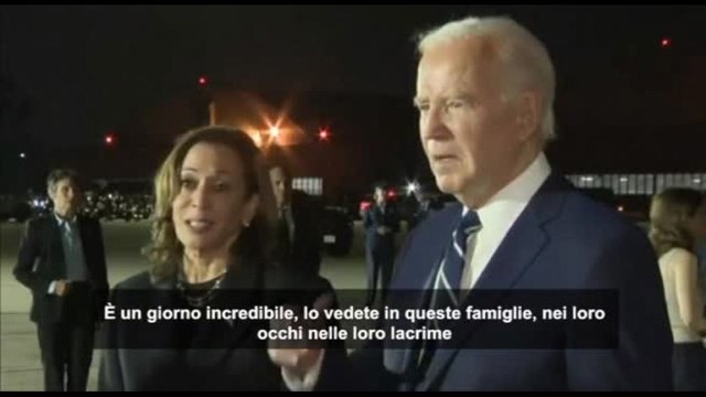 Biden e Harris: scambio prigionieri con Russia assolutamente storico