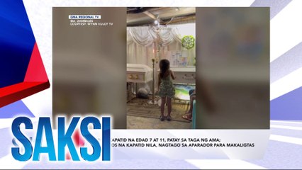SAKSI Recap: Magkapatid na edad 7 at 11, patay sa taga ng ama; 5-anyos na kapatid nila, nagtago sa aparador para makaligtas  (Originally aired on Aug. 1, 2024 )