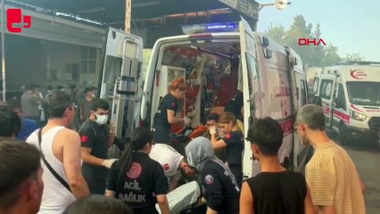 Diyarbakır'da otomobil yedek parça dükkanında yangın; 6 yaralı