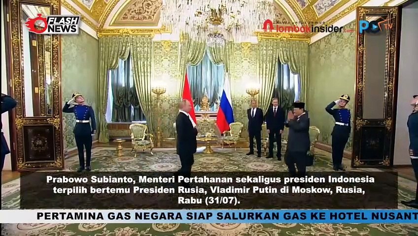 TEMUI VLADIMIR PUTIN, PRABOWO Sampaikan Bahasan KERJASAMA ANTAR DUA Negara Di BERBAGAI BIDANG