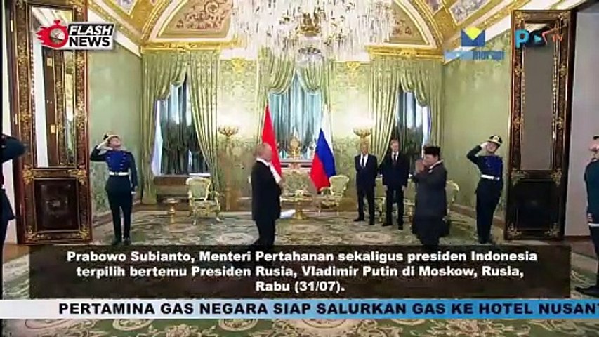 Temui Vladimir Putin, Prabowo Sampaikan Bahasan Kerja Sama Antar Dua Negara di Berbagai Bidang