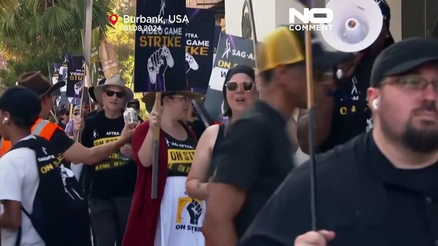 WATCH: Hollywood performers strike against AI at Warner Brothers. Studios