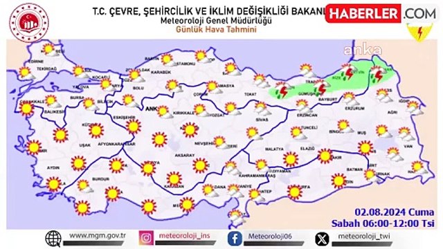 Doğu Karadeniz ve Doğu Anadolu'da Sağanak Yağış Bekleniyor