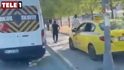 Yer Esenyurt! Taksiyi kaldırımda sürdü, para cezası aldı