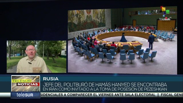 Moscú condenó el asesinato del líder de Hamás Ismail Haniyed durante reunión en la ONU