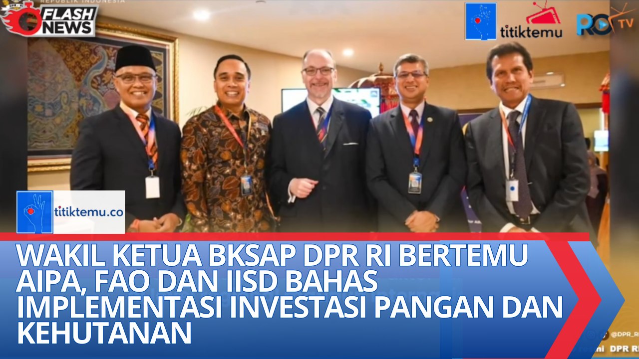 Wakil Ketua BKSAP DPR RI Bertemu AIPA, FAO dan IISD Bahas Implementasi Investasi Pangan dan Kehutanan