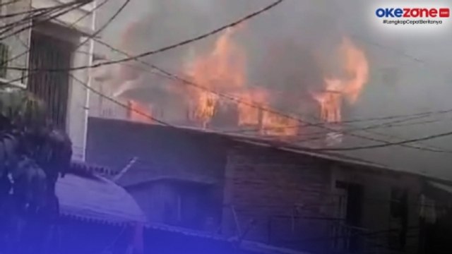 Kebakaran Permukiman Padat Penduduk di Jelambar, Satu Rumah Semi Permanen Hangus Dilahap si Jago Merah