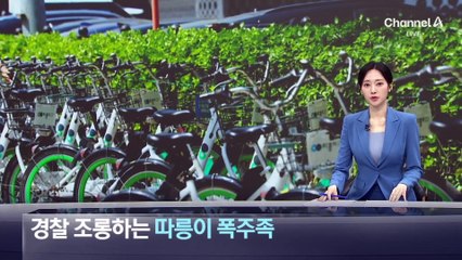 경찰 조롱하는 ‘따릉이 폭주족’