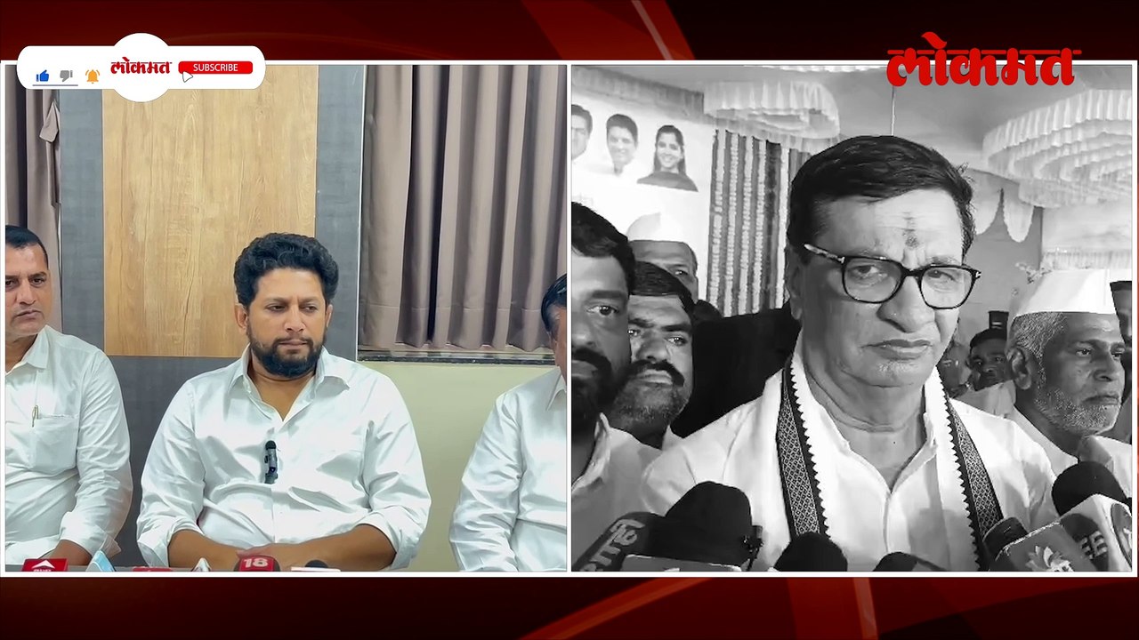 सुजय विखे हे मोठ्याचं लाडकं लेकरु...बाळासाहेब थोरातांनी राधाकृष्ण विखेंना डिवचलं...