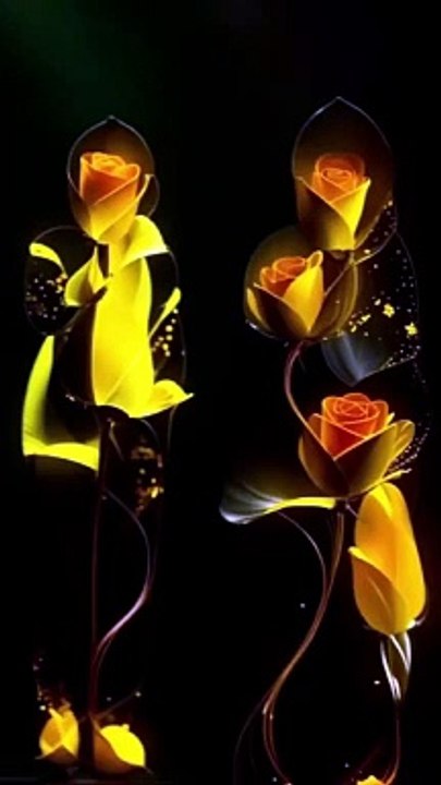 Beautiful flowers fantasy art#vairal#tending#Ai