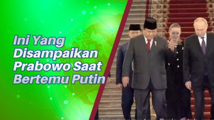 Ini Yang Dibicarakan Prabowo Subianto Saat bertemu Vladimir Putin