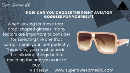 How Can You Choose the Right Aviator Goggles for Yourself