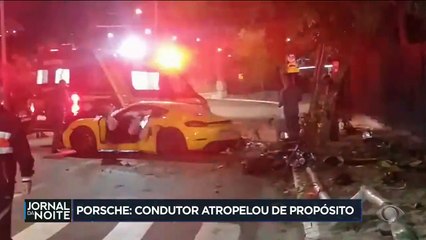 Porsche: condutor atropelou de propósito