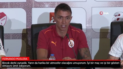 Muslera: İyi bir maç ve iyi bir gösteri olmasını ümit ediyorum