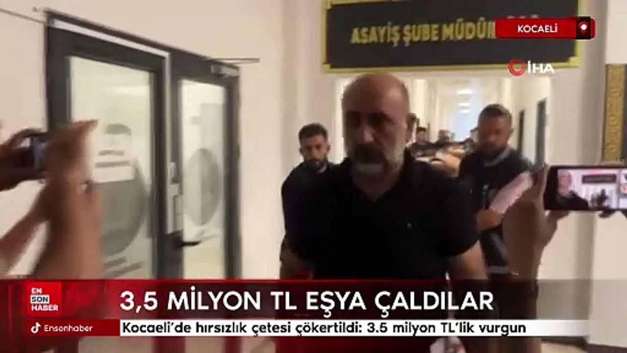 Kocaeli'de hırsızlık çetesi çökertildi: 3.5 milyon TL'lik vurgun
