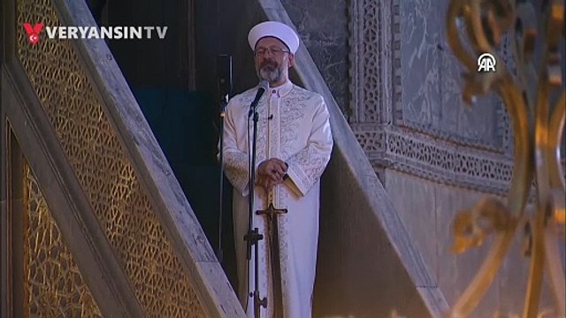 Diyanet İşleri Başkanı Erbaş'ın, Ayasofya-i Kebir Cami-i Şerifi'nde irad ettiği cuma hutbesi