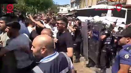 Diyarbakır’da Haniye protestosu, Burger King’e taşlı saldırı