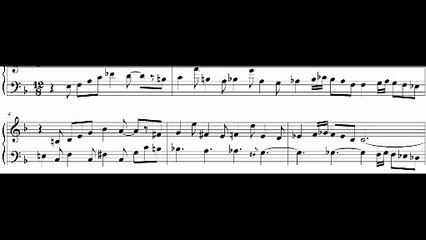 Suite pour clavier I   Troisième fugue, bluesy.