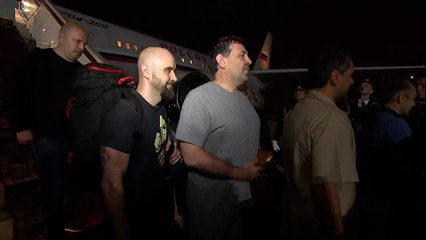 Pablo González y los otros siete prisioneros son recibidos por Putin en Rusia