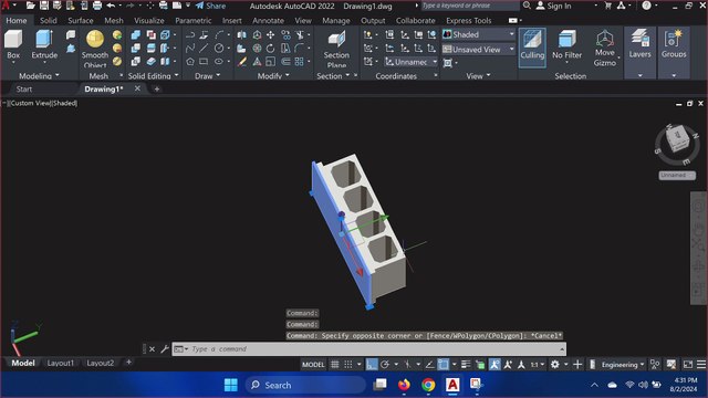How to create 4 cell box calvet convert 3d modeling in Autocad #autocad #civil3d
