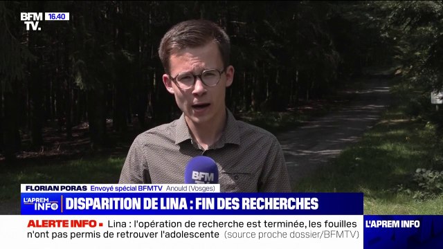 Disparition de Lina: le quatrième jour de recherches terminé dans les Vosges