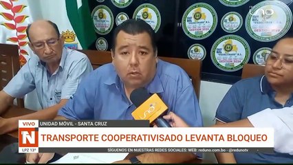 Transporte cooperativisado levanta bloqueo